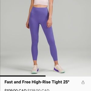Fast and free 25 lululemon